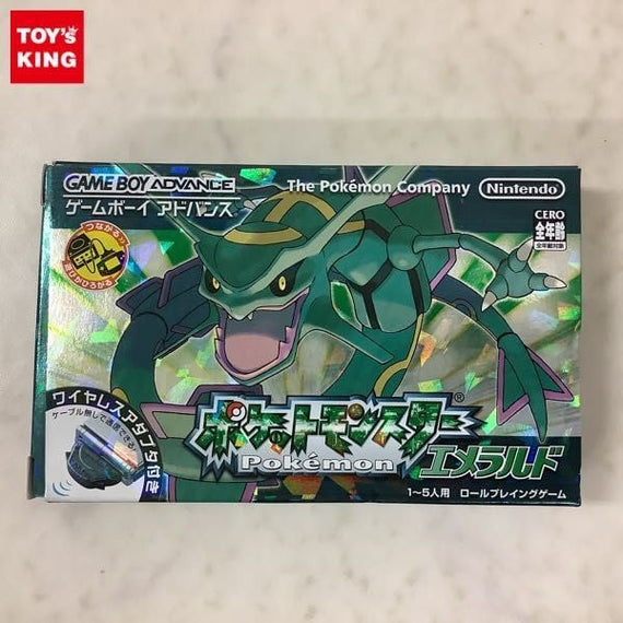Pokemon Emerald NTSC-J Japanese Boxed with Adapter Nintendo Gameboy Advance