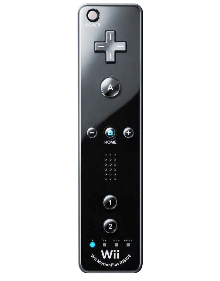 Wii Remote Controller with Motion Plus Inside - Black - Grade B