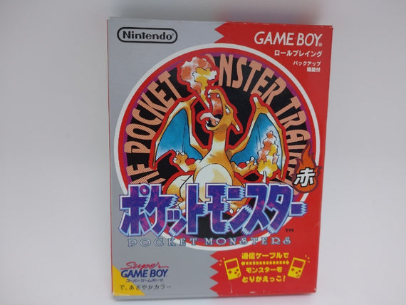 Pokemon Red Gameboy Japanese Boxed