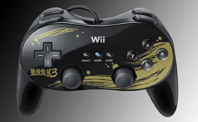 Nintendo Wii Classic Controller Pro - Monster Hunter Tri 3 Black and Gold