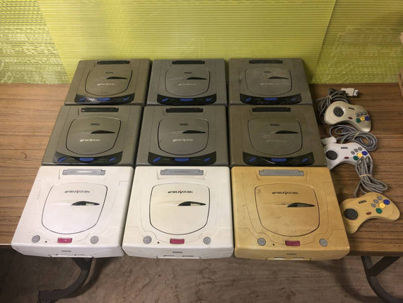 Sega Saturn NTSC-J Consoles x 9 and Controllers x 3